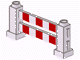 Part No: 31021p01 Name: Duplo Fence 1 x 6 x 2 with Red Stripes Pattern Part No: 31021p01 Name: Duplo Fence 1 x 6 x 2 with Red Stripes Pattern