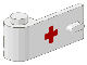 Part No: 3822p24 Name: Door 1 x 3 x 1 Left with Red Cross Pattern Part No: 3822p24 Name: Door 1 x 3 x 1 Left with Red Cross Pattern