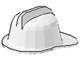 Part No: 3834  Name: Minifig, Headgear Fire Helmet