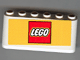 Part No: 4176pb10 Name: Windscreen 2 x 6 x 2 with LEGO Logo on Red and Yellow Background Pattern (Sticker) Part No: 4176pb10 Name: Windscreen 2 x 6 x 2 with LEGO Logo on Red and Yellow Background Pattern (Sticker)