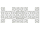 Part No: 4212a Name: Vehicle, Base 4 x 10 x 2/3 with 2 x 2 Recessed Center with Center Hole (Early Version) Part No: 4212a Name: Vehicle, Base 4 x 10 x 2/3 with 2 x 2 Recessed Center with Center Hole (Early Version)
