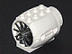 Part No: 43121c01 Name: Engine, Large, with Chrome Silver Center - Complete Assembly Part No: 43121c01 Name: Engine, Large, with Chrome Silver Center - Complete Assembly
