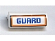 Part No: 6081pb011 Name: Brick, Modified 2 x 4 x 1 1/3 with Curved Top with 'GUARD' Pattern (Sticker) - Set 7738 Part No: 6081pb011 Name: Brick, Modified 2 x 4 x 1 1/3 with Curved Top with 'GUARD' Pattern (Sticker) - Set 7738