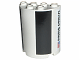 Part No: 6259pb010 Name: Cylinder Half 2 x 4 x 4 with Black Sections and 'United States' Pattern (Stickers) - Set 7468 Part No: 6259pb010 Name: Cylinder Half 2 x 4 x 4 with Black Sections and 'United States' Pattern (Stickers) - Set 7468