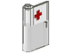 Part No: 825p02 Name: Door 1 x 3 x 4 Left with Window and Red Cross Pattern, Upper Part No: 825p02 Name: Door 1 x 3 x 4 Left with Window and Red Cross Pattern, Upper