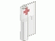 Part No: 826p02 Name: Door 1 x 3 x 4 Right with Window and Red Cross Pattern, Upper Part No: 826p02 Name: Door 1 x 3 x 4 Right with Window and Red Cross Pattern, Upper