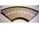 Part No: 30402px1 Name: Baseplate, Road 24 x 24 Ramp, Curved (16w surface) with White Center Stripe Pattern Part No: 30402px1 Name: Baseplate, Road 24 x 24 Ramp, Curved (16w surface) with White Center Stripe Pattern