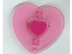 Part No: 48354pb01 Name: Clikits Icon, Heart with Two Pins, Picture Holder, Purple Heart Center Pattern Part No: 48354pb01 Name: Clikits Icon, Heart with Two Pins, Picture Holder, Purple Heart Center Pattern