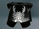 Part No: 2587pb15 Name: Minifig, Armor Breastplate with Leg Protection, Vladek Scorpion Silver Pattern Part No: 2587pb15 Name: Minifig, Armor Breastplate with Leg Protection, Vladek Scorpion Silver Pattern