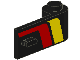 Part No: 3821p03 Name: Door 1 x 3 x 1 Right with Red and Yellow Stripes Pattern Part No: 3821p03 Name: Door 1 x 3 x 1 Right with Red and Yellow Stripes Pattern