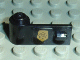 Part No: 3822pb003 Name: Door 1 x 3 x 1 Left with World City Gold Police Badge Pattern (Sticker) - Set 7032 Part No: 3822pb003 Name: Door 1 x 3 x 1 Left with World City Gold Police Badge Pattern (Sticker) - Set 7032