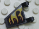 Part No: 44676pb004L Name: Flag 2 x 2 Trapezoid with Flames Pattern, Model Left (Sticker) - Set 5980 Part No: 44676pb004L Name: Flag 2 x 2 Trapezoid with Flames Pattern, Model Left (Sticker) - Set 5980