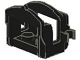 Part No: 4491b Name: Horse Saddle with Two Clips Part No: 4491b Name: Horse Saddle with Two Clips