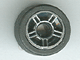 Part No: 50944pb01c01 Name: Wheel 11mm D. x 6mm with 5 Spokes with Silver Outline Pattern with Black Tire 14mm D. x 6mm Solid Smooth (50944pb01 / 50945) Part No: 50944pb01c01 Name: Wheel 11mm D. x 6mm with 5 Spokes with Silver Outline Pattern with Black Tire 14mm D. x 6mm Solid Smooth (50944pb01 / 50945)