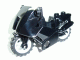 Part No: 52035c01 Name: Motorcycle City, Complete Assembly with Black Chassis (Short Fairing Mounts) and Light Bluish Gray Wheels Part No: 52035c01 Name: Motorcycle City, Complete Assembly with Black Chassis (Short Fairing Mounts) and Light Bluish Gray Wheels