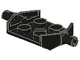 Part No: 6157 Name: Plate, Modified 2 x 2 with Wheels Holder Wide Part No: 6157 Name: Plate, Modified 2 x 2 with Wheels Holder Wide