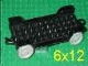 Part No: x852c01 Name: Fabuland Car Chassis 12 x 6 Old (with Hitch) - Complete Assembly Part No: x852c01 Name: Fabuland Car Chassis 12 x 6 Old (with Hitch) - Complete Assembly