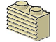 Part No: 2877 Name: Brick, Modified 1 x 2 with Grille (Grill) Part No: 2877 Name: Brick, Modified 1 x 2 with Grille (Grill)