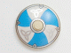 Part No: 3960pb012 Name: Dish 4 x 4 Inverted (Radar) with Viking Shield Blue / White Sections and Silver Ornament Pattern Part No: 3960pb012 Name: Dish 4 x 4 Inverted (Radar) with Viking Shield Blue / White Sections and Silver Ornament Pattern