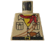 Part No: 973pb0391a Name: Torso Adventurers Desert Safari Shirt, Yellow Neck, Red Bandana, Gun - LEGO Logo on Back Pattern Part No: 973pb0391a Name: Torso Adventurers Desert Safari Shirt, Yellow Neck, Red Bandana, Gun - LEGO Logo on Back Pattern