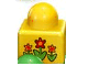 Part No: 31000pb28 Name: Primo Brick 1 x 1 with Three Flowers and Number 3 on Opposite Side Pattern Part No: 31000pb28 Name: Primo Brick 1 x 1 with Three Flowers and Number 3 on Opposite Side Pattern