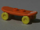 Part No: 42511c02 Name: Minifig, Utensil Skateboard with Trolley Wheel Holders and Yellow Trolley Wheels (42511 / 2496) Part No: 42511c02 Name: Minifig, Utensil Skateboard with Trolley Wheel Holders and Yellow Trolley Wheels (42511 / 2496)