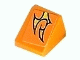 Part No: 54200pb016L Name: Slope 30 1 x 1 x 2/3 with Orange Flame Pattern Model Left (Sticker) - Set 8135 Part No: 54200pb016L Name: Slope 30 1 x 1 x 2/3 with Orange Flame Pattern Model Left (Sticker) - Set 8135