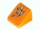 Part No: 54200pb016R Name: Slope 30 1 x 1 x 2/3 with Orange Flame Pattern Model Right (Sticker) - Set 8135 Part No: 54200pb016R Name: Slope 30 1 x 1 x 2/3 with Orange Flame Pattern Model Right (Sticker) - Set 8135