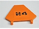 Part No: x1435pb003 Name: Flag 5 x 6 Hexagonal with Black Number 24 Pattern (Sticker) - Set 7738 Part No: x1435pb003 Name: Flag 5 x 6 Hexagonal with Black Number 24 Pattern (Sticker) - Set 7738