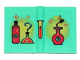 Part No: 33009px1 Name: Minifig, Utensil Book 2 x 3 with Red Bottles Pattern Part No: 33009px1 Name: Minifig, Utensil Book 2 x 3 with Red Bottles Pattern