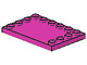 Part No: 6180 Name: Tile, Modified 4 x 6 with Studs on Edges Part No: 6180 Name: Tile, Modified 4 x 6 with Studs on Edges