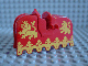 Part No: 2490px3 Name: Horse Barding, Ruffled Edge with Yellow Lions Pattern Part No: 2490px3 Name: Horse Barding, Ruffled Edge with Yellow Lions Pattern