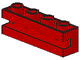 Part No: 2653 Name: Brick, Modified 1 x 4 with Groove Part No: 2653 Name: Brick, Modified 1 x 4 with Groove