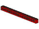 Part No: 3703 Name: Technic, Brick 1 x 16 with Holes Part No: 3703 Name: Technic, Brick 1 x 16 with Holes