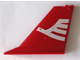 Part No: 54094pb01 Name: Tail 14 x 2 x 8 with White Airline Bird Pattern Part No: 54094pb01 Name: Tail 14 x 2 x 8 with White Airline Bird Pattern