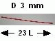 Part No: 75c23 Name: Hose, Rigid 3mm D. 23L / 18.4cm Part No: 75c23 Name: Hose, Rigid 3mm D. 23L / 18.4cm