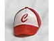 Part No: 93219pb01 Name: Minifig, Headgear Cap - Short Curved Bill with Seams and Button on Top and Red 'C' on White Pattern Part No: 93219pb01 Name: Minifig, Headgear Cap - Short Curved Bill with Seams and Button on Top and Red 'C' on White Pattern