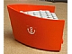 Part No: x145c01pb02 Name: Boat Hull Smooth Bow 5 x 6 x 3 1/3, Deck Color Light Gray with White Anchor Pattern on Both Sides (Stickers) Part No: x145c01pb02 Name: Boat Hull Smooth Bow 5 x 6 x 3 1/3, Deck Color Light Gray with White Anchor Pattern on Both Sides (Stickers)