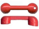 Part No: x659 Name: Fabuland Utensil Telephone - Handset 1 x 4 with Hole Part No: x659 Name: Fabuland Utensil Telephone - Handset 1 x 4 with Hole