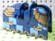 Part No: 2490pb07 Name: Horse Barding, Ruffled Edge with Gold Crowns and Gold Plate Armor Pattern Part No: 2490pb07 Name: Horse Barding, Ruffled Edge with Gold Crowns and Gold Plate Armor Pattern