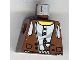 Part No: 973px190 Name: Torso Adventurers Desert Vest over White Shirt, Slingshot Pattern Part No: 973px190 Name: Torso Adventurers Desert Vest over White Shirt, Slingshot Pattern