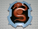 Part No: 54183pb01 Name: Large Figure Shield, 2 x 2 Brick Relief, Snake with Black and Sand Blue Pattern Part No: 54183pb01 Name: Large Figure Shield, 2 x 2 Brick Relief, Snake with Black and Sand Blue Pattern