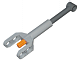 Part No: 92693c01 Name: Technic Linear Actuator Mini with Dark Bluish Gray Head and Orange Axle Part No: 92693c01 Name: Technic Linear Actuator Mini with Dark Bluish Gray Head and Orange Axle