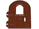 Part No: 40241 Name: Door 1 x 4 x 6 Round Top with Window and Keyhole, Nonreinforced Edge Part No: 40241 Name: Door 1 x 4 x 6 Round Top with Window and Keyhole, Nonreinforced Edge