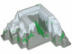 Part No: 33289px2 Name: Baseplate, Raised Belville Mountain 22 x 22 x 10 with Snow, Ice and Plants Pattern Part No: 33289px2 Name: Baseplate, Raised Belville Mountain 22 x 22 x 10 with Snow, Ice and Plants Pattern