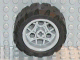 Part No: 44292c01 Name: Wheel 30.4mm D. x 20mm with 3 Pin Holes with Black Tire 43.2 x 22 H (44292 / 44308) Part No: 44292c01 Name: Wheel 30.4mm D. x 20mm with 3 Pin Holes with Black Tire 43.2 x 22 H (44292 / 44308)