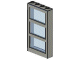 Part No: 6160c03 Name: Window 1 x 4 x 6 Frame with 3 Panes, Fixed Glass with Trans-Light Blue Glass Part No: 6160c03 Name: Window 1 x 4 x 6 Frame with 3 Panes, Fixed Glass with Trans-Light Blue Glass