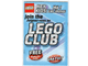 Lot ID: 5019747  Catalog No: c02lcin4  Name: 2002 Insert - LEGO Club - US/Canadian Sky Blue Version (4170585)