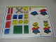 Gear No: 00745card06  Name: Creator Board Game Model Card Blue Border Set 2 Robot