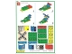Gear No: 03093card10  Name: Creator Board Game Model Card Green Border Set 3 Flying Boat